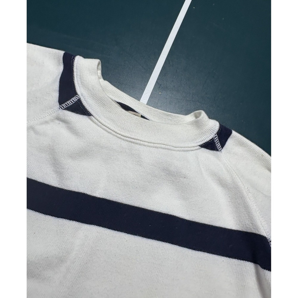 Vtg United Colors of Benetton Striped Crewneck Sweatshirt Large Italy 80s 90s - Picture 3 of 14